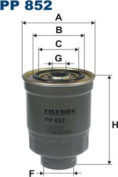 Filtron PP852 - Fuel filter www.avaruosad.ee