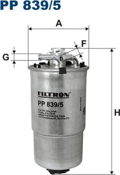 Filtron PP839/5 - Fuel filter www.avaruosad.ee