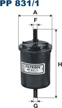 Filtron PP831/1 - Fuel filter www.avaruosad.ee