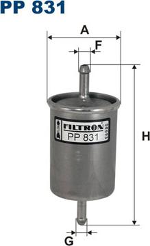 Filtron PP831 - Fuel filter www.avaruosad.ee
