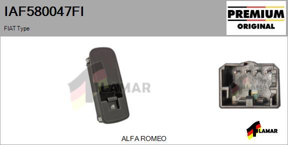 FLAMAR IAF580047FI
 - Switch, window regulator www.avaruosad.ee