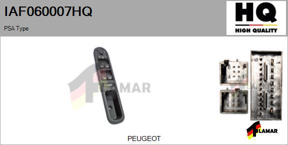 FLAMAR IAF060007HQ
 - Switch, window regulator www.avaruosad.ee