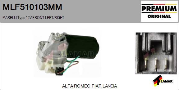 FLAMAR MLF510103MM - Wiper Motor www.avaruosad.ee