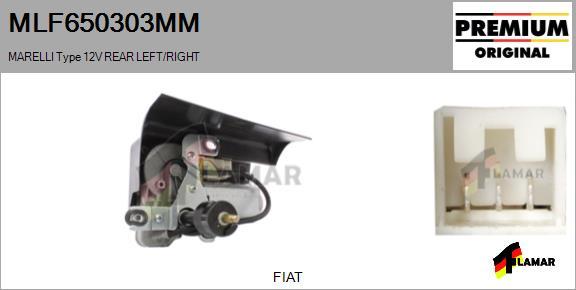 FLAMAR MLF650303MM - Wiper Motor www.avaruosad.ee