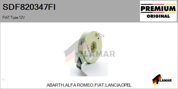 FLAMAR SDF820347FI - Steering Angle Sensor www.avaruosad.ee