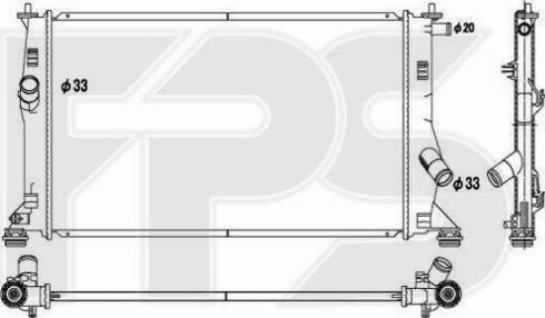 FPS FP 44 A1382-X - Radiaator,mootorijahutus www.avaruosad.ee