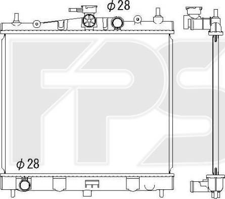 FPS FP 50 A1346 - Radiaator,mootorijahutus www.avaruosad.ee