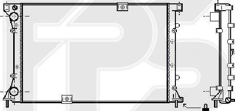 FPS FP 52 A91-X - Радиатор, охлаждение двигателя www.avaruosad.ee