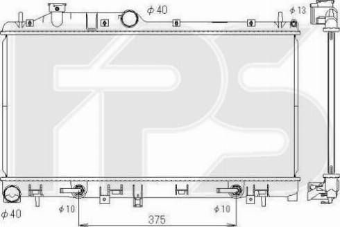 FPS FP 67 A1403-X - Radiaator,mootorijahutus www.avaruosad.ee