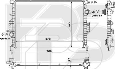 FPS FP 28 A193 - Radiaator,mootorijahutus www.avaruosad.ee