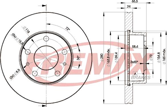 FREMAX BD-4681 - Stabdžių diskas www.avaruosad.ee