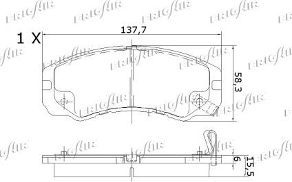 Frigair PD20.501 - Kit de plaquettes de frein, frein à disque www.avaruosad.ee