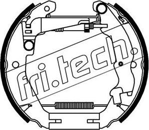 Fri.Tech. 16437 - Brake Set, drum brakes www.avaruosad.ee