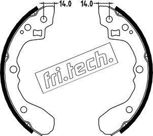 Fri.Tech. 1049.151 - Bremžu komplekts, trumuļa bremzes www.avaruosad.ee