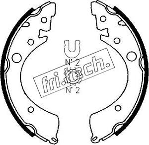 Fri.Tech. 1044.008 - Brake Set, drum brakes www.avaruosad.ee