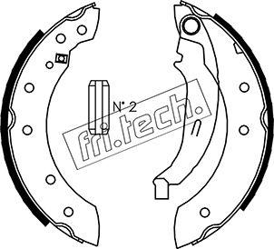 Fri.Tech. 1088.222 - Brake Set, drum brakes www.avaruosad.ee