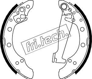 Fri.Tech. 1124.284 - Brake Set, drum brakes www.avaruosad.ee