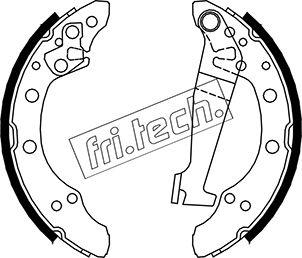 Fri.Tech. 1124.274 - Brake Set, drum brakes www.avaruosad.ee