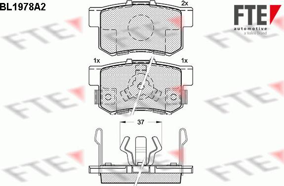 FTE 9010568 - Bremžu uzliku kompl., Disku bremzes www.avaruosad.ee