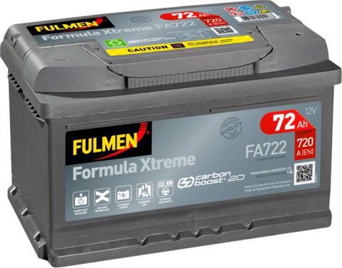 Fulmen FA722 - Стартерная аккумуляторная батарея, АКБ www.avaruosad.ee