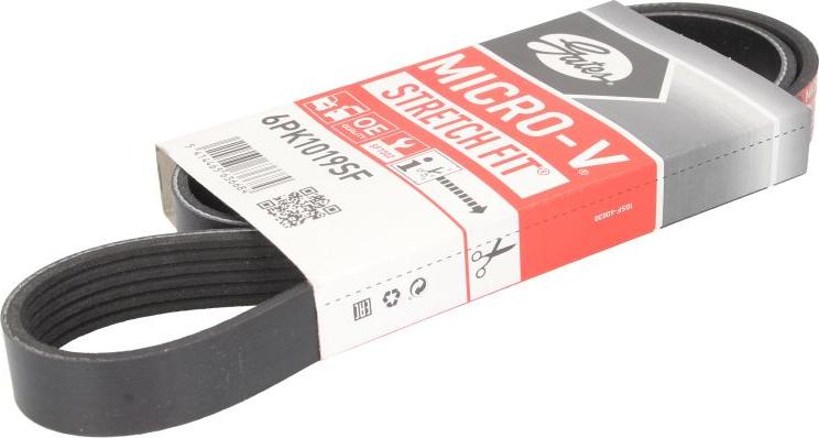 GATES 6PK1019SF - Correa trapecial poli V www.avaruosad.ee
