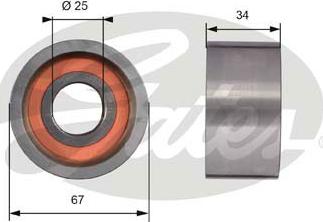 Gates T41178 - Deflection/Guide Pulley, timing belt www.avaruosad.ee