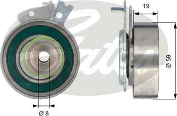 Gates T43038 - Tensioner Pulley, timing belt www.avaruosad.ee