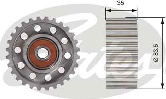 Gates T42100 - Deflection/Guide Pulley, timing belt www.avaruosad.ee