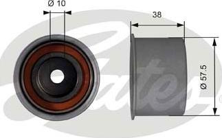 GATES-SEA T42018 - Deflection/Guide Pulley, timing belt www.avaruosad.ee
