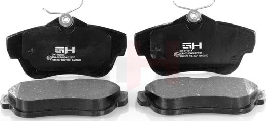 GH GH-410613 - Brake Pad Set, disc brake www.avaruosad.ee
