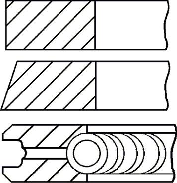 Goetze Engine 08-126000-00 - Jeu de segments de pistons www.avaruosad.ee