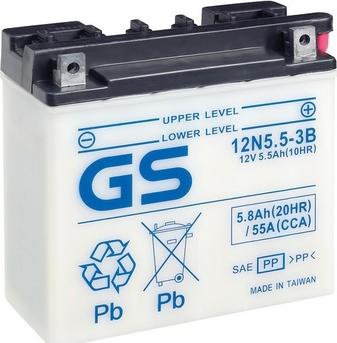 GS GS-12N5.5-3B - Стартерная аккумуляторная батарея, АКБ www.avaruosad.ee