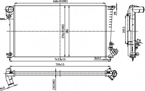 Hart 602 127 - Radiaator,mootorijahutus www.avaruosad.ee