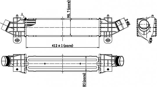 Hart 607 883 - Intercooler, charger www.avaruosad.ee