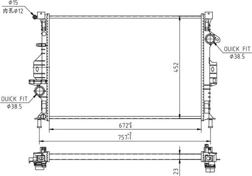 Hart 616 610 - Radiaator,mootorijahutus www.avaruosad.ee