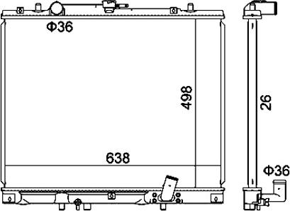 Hart 611 946 - Radiaator,mootorijahutus www.avaruosad.ee