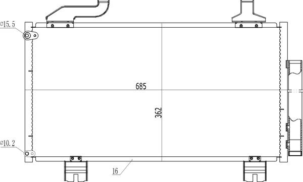 Hart 612 210 - Lauhdutin, ilmastointilaite www.avaruosad.ee