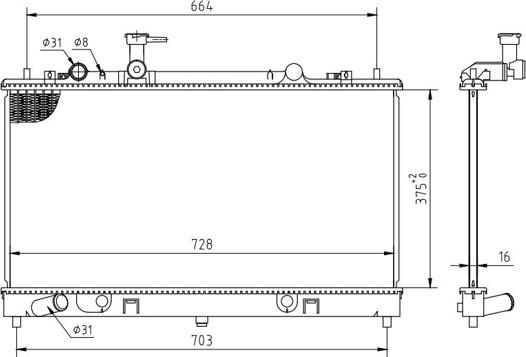 Hart 637 139 - Radiaator,mootorijahutus www.avaruosad.ee