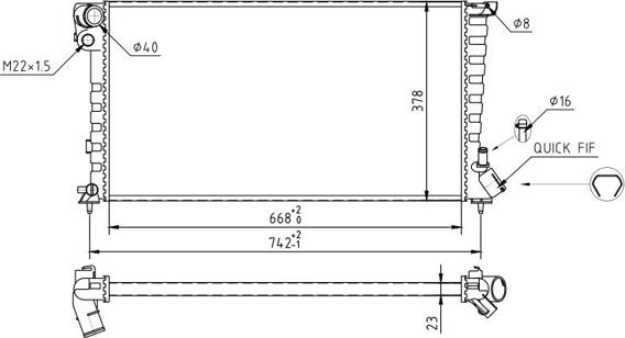 Hart 637 131 - Radiaator,mootorijahutus www.avaruosad.ee