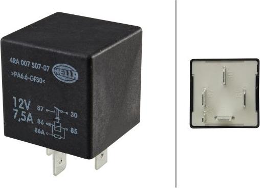 HELLA 4RA 007 507-071 - Relay, main current www.avaruosad.ee