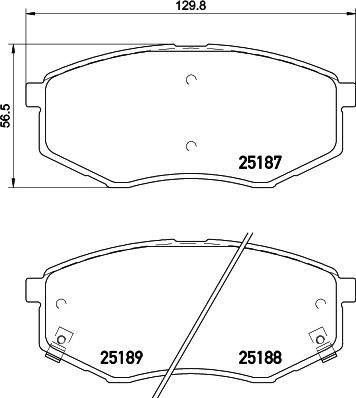 HELLA 8DB 355 019-791 - Bremžu uzliku kompl., Disku bremzes www.avaruosad.ee