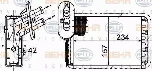 HELLA 8FH 351 313-451 - Soojusvaheti,salongiküte www.avaruosad.ee