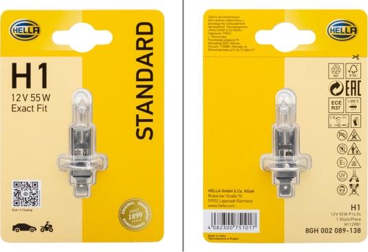 HELLA 8GH 002 089-138 - Bulb, spotlight www.avaruosad.ee