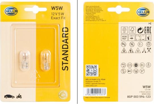 HELLA 8GP 003 594-123 - Bulb, indicator www.avaruosad.ee