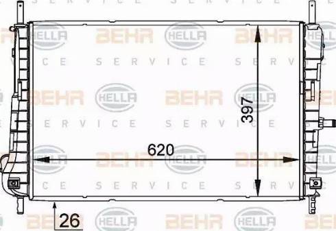 HELLA 8MK 376 764-131 - Radiaator,mootorijahutus www.avaruosad.ee