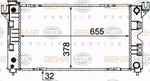 HELLA 8MK 376 766-541 - Radiaator,mootorijahutus www.avaruosad.ee