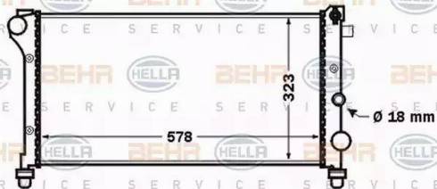 HELLA 8MK 376 767-761 - Radiaator,mootorijahutus www.avaruosad.ee