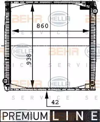 HELLA 8MK 376 721-621 - Radiaator,mootorijahutus www.avaruosad.ee