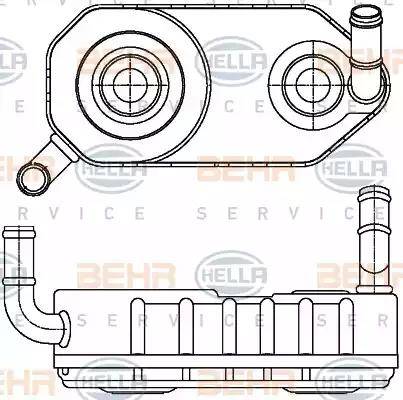 HELLA 8MO 376 787-671 - Oil Cooler, automatic transmission www.avaruosad.ee