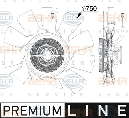 HELLA 8MV 376 911-601 - Ventilators, Motora dzesēšanas sistēma www.avaruosad.ee